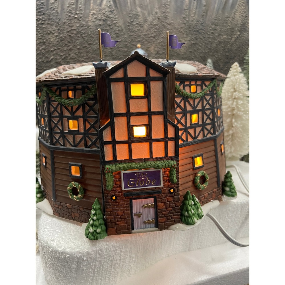 Dept 56 Dickens Village THE OLD GLOBE THEATRE Historical Landmark 58390 1998